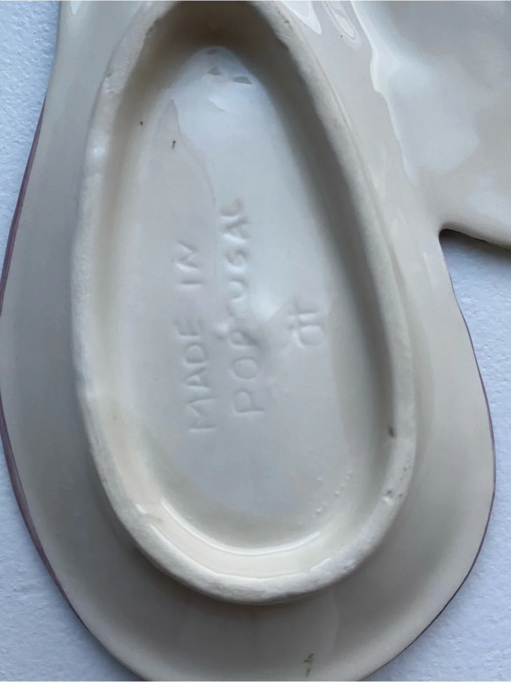 Eggplant Ceramic Spoon Rest La Ceramica Italy Purple Holder Kitchen EUC Italian